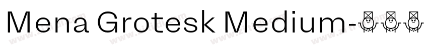 Mena Grotesk Medium字体转换